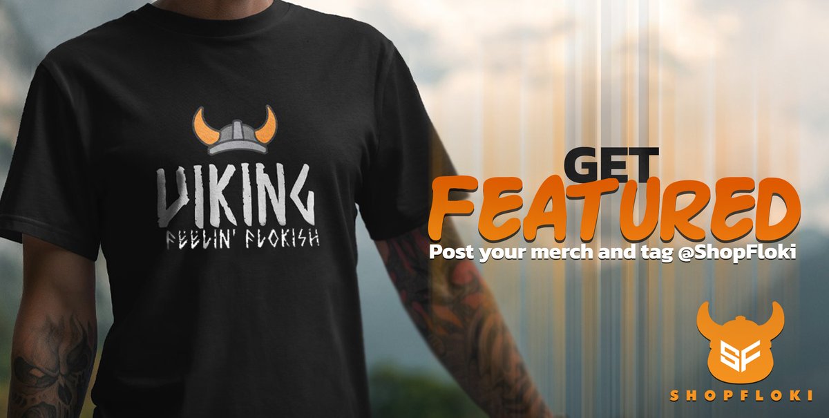 ShopFloki's tweet photo. Join the #FLOKI fashion parade and let your style be featured!

1. Put on your favorite merch from https://t.co/oq7UulLY6E

2. Strike a pose and snap a photo 📸

3. Share it on Twitter using #FlokiMerch and Tag @ShopFloki 

4. Get a chance to be featured on Floki merch weekly! https://t.co/9g5e3LaHoL