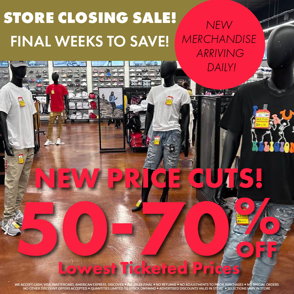 FINAL WEEKS TO SAVE!!

If you didn't know, EbLens is closing! Save 50-70% off everything in store!! Don't walk, run to your nearest closing location! 🏃🏃🏃

Find your location here: bit.ly/3P39ACh

#EbLens #StoreClosing #Sale #EverythingMustGo #NewPriceCuts #FinalWeeks