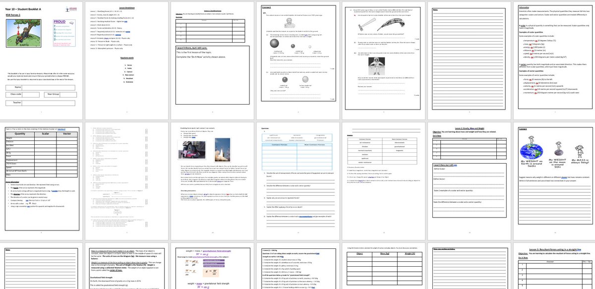DrVenning's tweet photo. Booklets for AQA Forces 1 will be uploaded as soon as Wix decides t play nicely again. Contains retrieval opportunities, catch-up work, activities with model answers etc. https://t.co/GulUA9QwK9