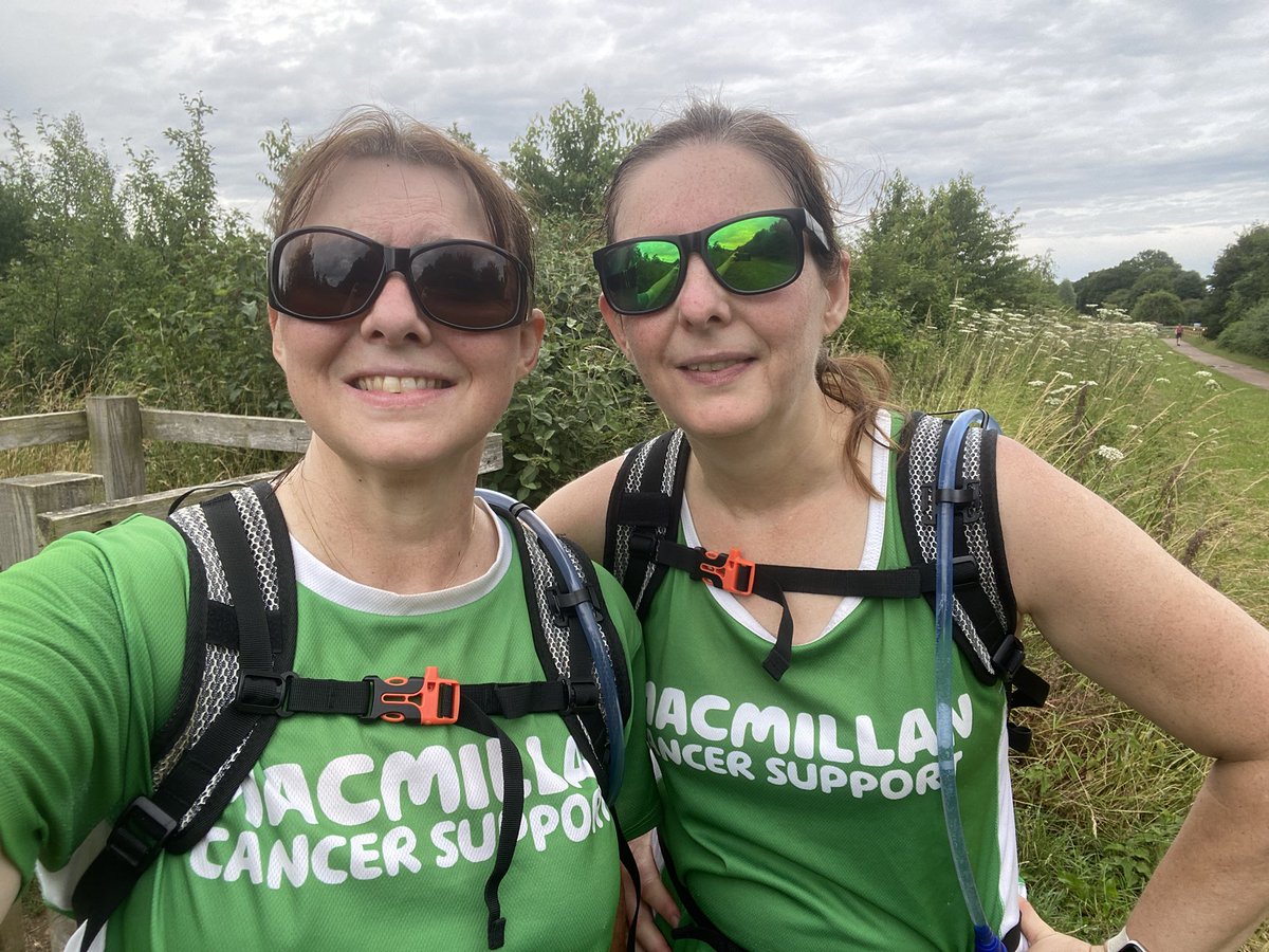 Our last training walk. A very wet walk to Wheathamsted.  This time next week we should have completed the Thames Path Mighty Hike for <a href="/macmillancancer/">Macmillan Cancer Support</a>  ☔️ 
Thank you to everyone who has donated so far. We really appreciate it xx

justgiving.com/fundraising/Ni…