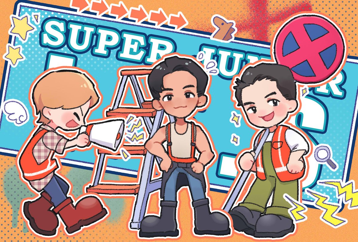 #SUPERJUNIOR_LSS
<シャッター閉めろ>单曲循环中！
好喜欢LSS呜呜呜呜呜呜能不能亚巡一下求求了
（久违地画画了
#イトゥク #シンドン #シウォン 
#LEETEUK #SHINDONG #SIWON 
#SUPERJUNIOR #LSS