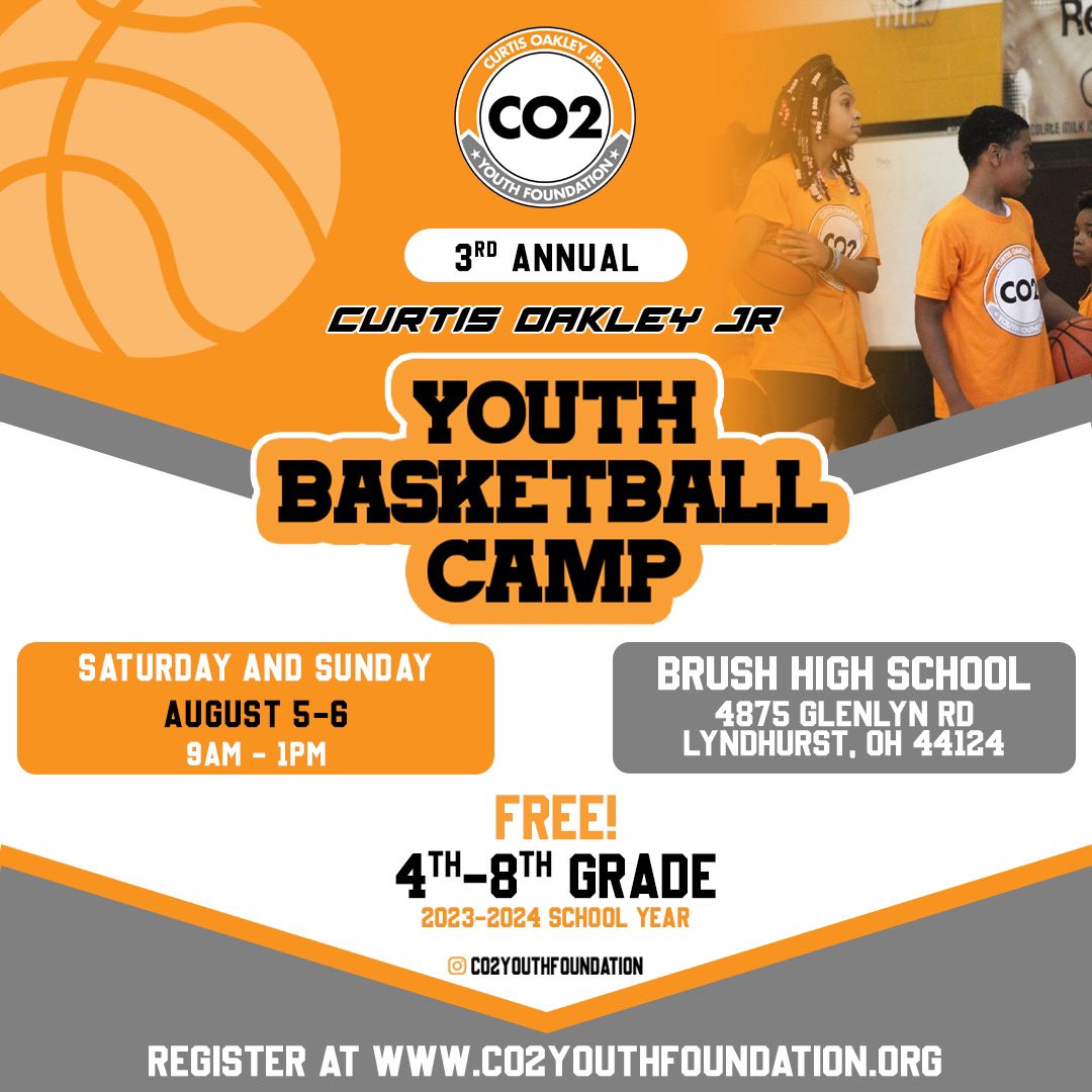 3rd Annual CO2 Free Youth Basketball Camp @ Brush High School. Click the link to register! eventbrite.com/e/3rd-annual-c…