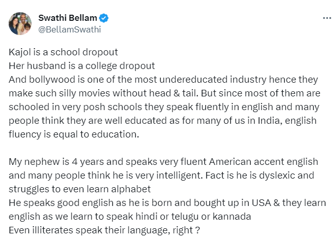 GorwayGlobal's tweet photo. Posting this here for posterity, or at least for this hapless nephew of @BellamSwathi - so that when he grows up he can show his Auntie that if he could speak fluently at age 4 (never mind what language)  then his dyslexia was irrelevant to his development. https://t.co/D08yYS2QEu