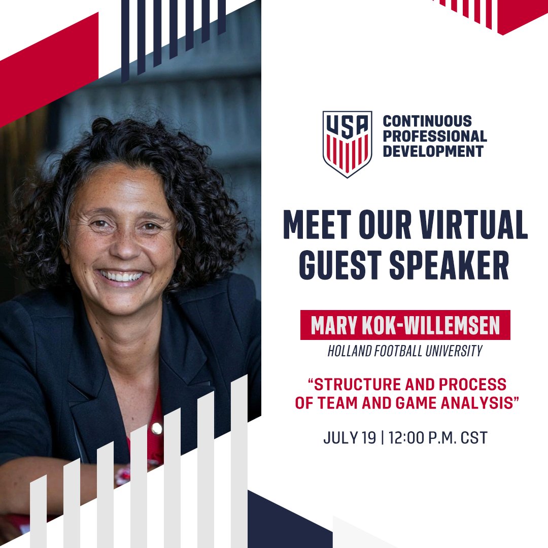 This year our owner Mary Kok-Willemsen is going to share her expertise on analysing 64 matches around <a href="/FIFAWWC/">FIFA Women's World Cup</a> with only 1.000 coaches from <a href="/ussoccer/">U.S. Soccer</a>.
Register here to sign up:
learning.ussoccer.com/coach/courses/…