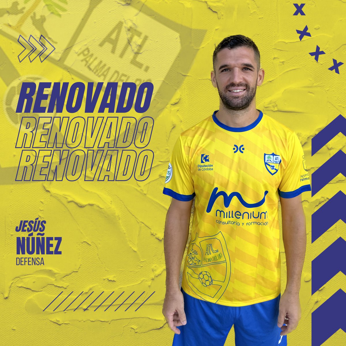 ✍️❗️ ¡Ojo a la renovación que traemos en el día de hoy!

⏭️ <a href="/jesusnunez30/">Jesús Núñez</a> , central indiscutible la temporada pasada, continuará un año más en nuestras filas.

💯 El jugador astigitano, de 35 años, hizo una temporada de sobresaliente en DH.

🟡🔵🟡