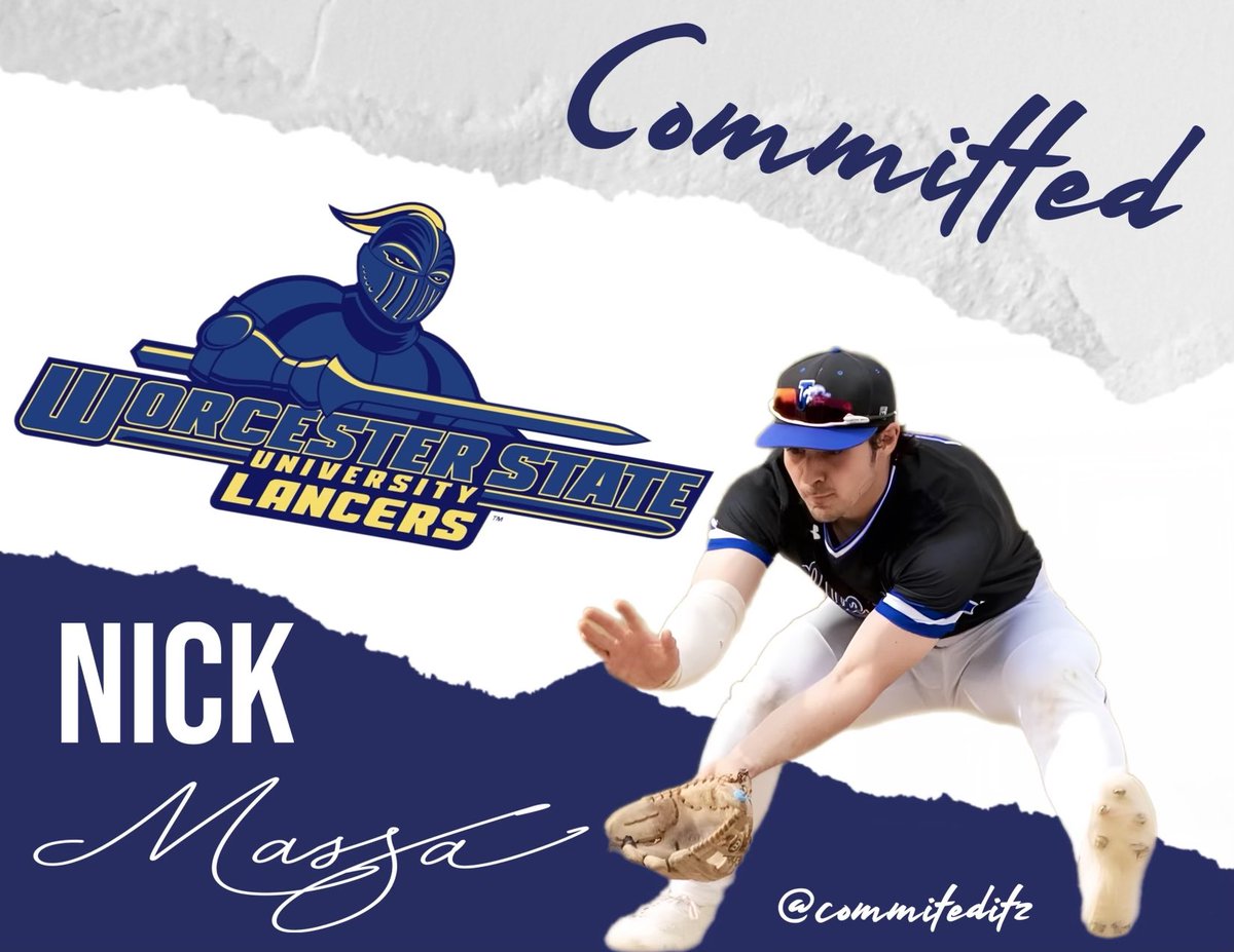 I am excited to announce my commitment to Worcester State University to continue my academic and athletic career. I would like to thank my parents, @NoreastersBall , and Leominster baseball for their guidance along the way. Go Lancers! @WSUBaseball1