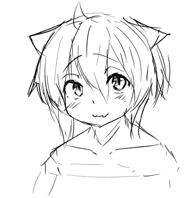 落書き
次からはラフだけアナログでやろうかな🤔 