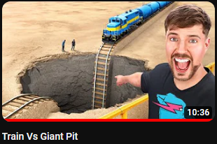 I still can't believe this dude went from reviewing trash intros to quite literally driving trains into giant pits, he is the GOAT
