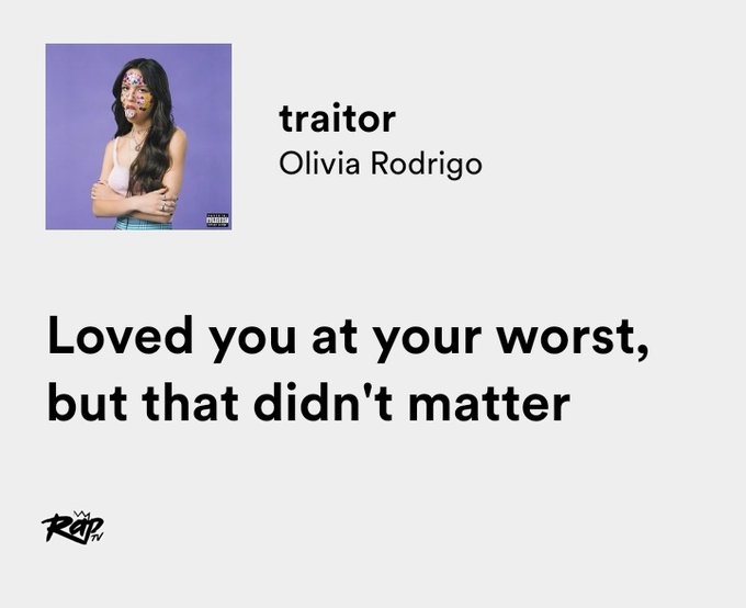 traitor (tradução) // Olivia Rodrigo 