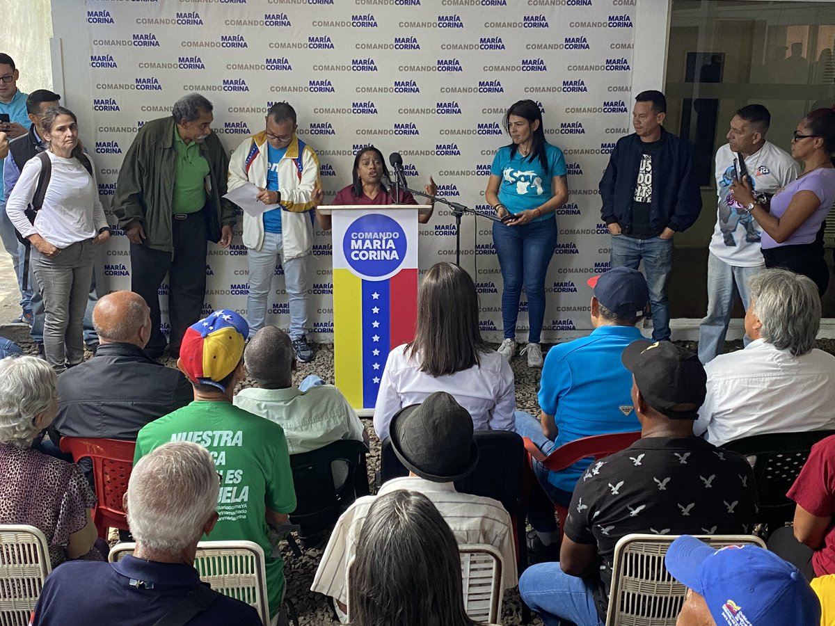 Maryuri Maldonado (Magisterio): "Aquí estamos contigo, del sector educación, porque es un sector esencial para rescatar y reunificar nuestra nación. Vamos contigo <a href="/MariaCorinaYA/">María Corina Machado</a> #HastaElFinal"