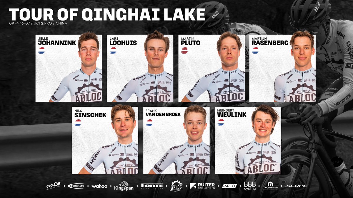 𝗔𝗕𝗟𝗢𝗖 goes 𝗖𝗛𝗜𝗡𝗔! 🇨🇳 Our riders will be in action the upcoming 8️⃣ days in the Tour of Qinghai Lake! 💥 #RideToWin #TDQL2023