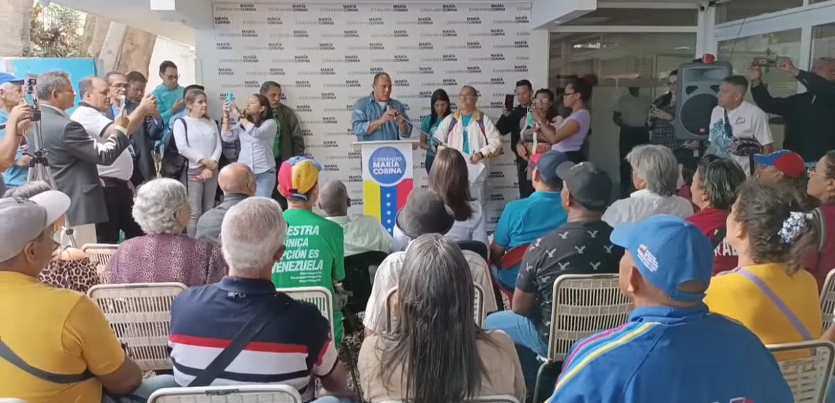 Angel Bolívar (Sidor): "No habrá derecho, ni beneficio mientras el régimen se mantenga en el poder, por eso estamos hoy aquí, para apoyarte de manera firme, no sólo para alcanzar el poder, sino para velar en la transición que la libertad se mantenga en el tiempo".