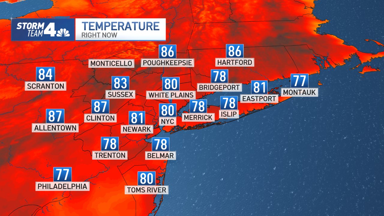 Storm Team 4 NY on Twitter "Temperatures at this hour NBC4NY https