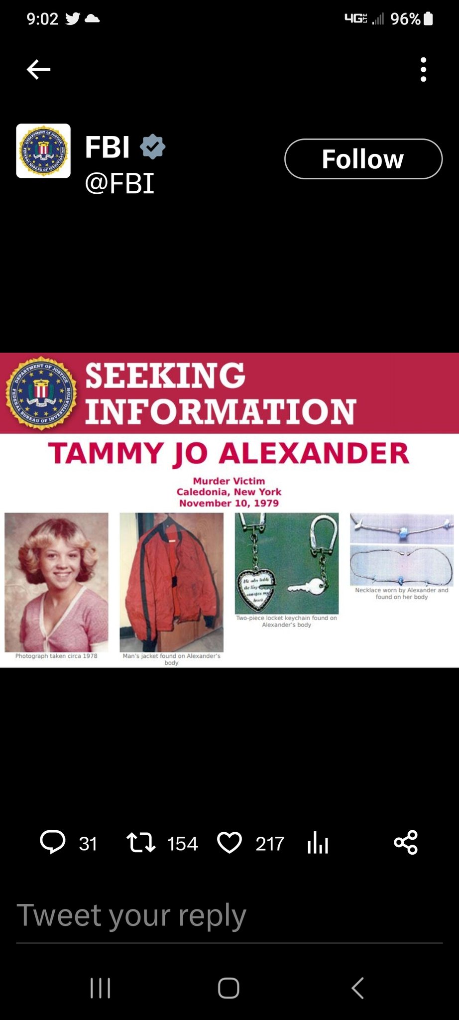 The Missing On Twitter Tammy Jo Alexander Shouldnt Be An Unsolved