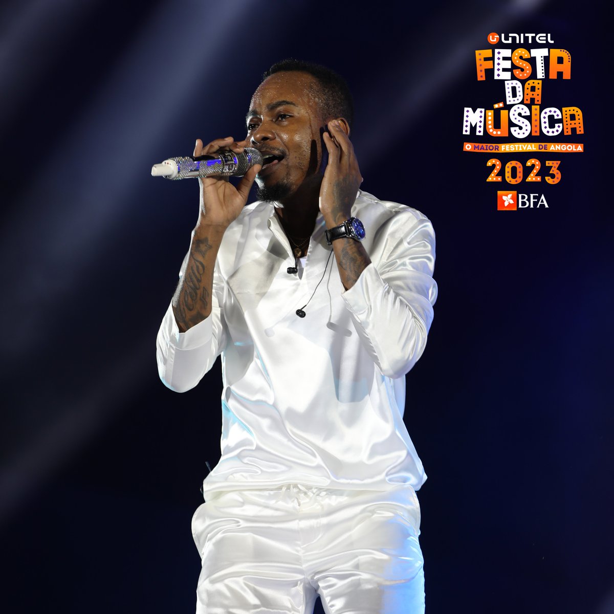 🗣️Mr. Tugueda fala sóóó! Foi muitaaa emoção.🤩

#Unitel #FestadaMusica #Senteaonda #Segueaonda #BFA30anos #CervejaCuca #Fidelidade #FlyTAAG #Ford #PremierBet #SecilMaritima #UnitelAngola #Angola