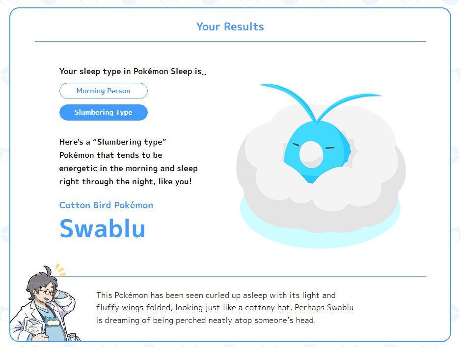 Pokemon Sleep Type Quiz. Find Your Style 100% Accurately