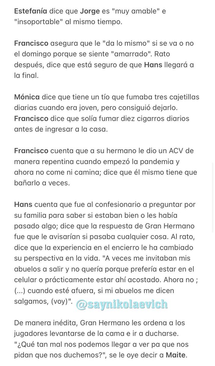 saynikolaevich's tweet photo. RESUMEN VIERNES 7 DE JULIO // Los pormenores detrás de la prueba del tótem y la fiesta de karaoke marcaron el día. Detalles abajo y en la segunda parte 👇🏻👇🏻👇🏻 #GranHermanoChile #GranhermanoCHV #GHChile #ResumenGH https://t.co/XZ3hgdah8T