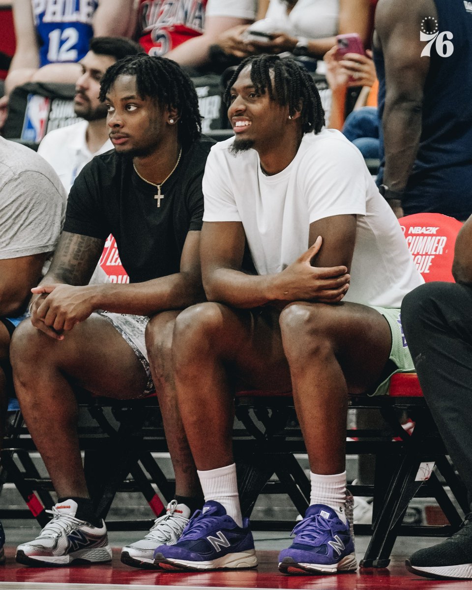 sixers's tweet photo. look who came out to support the #SummerSixers! 🥰 https://t.co/KVCXoPnfK0