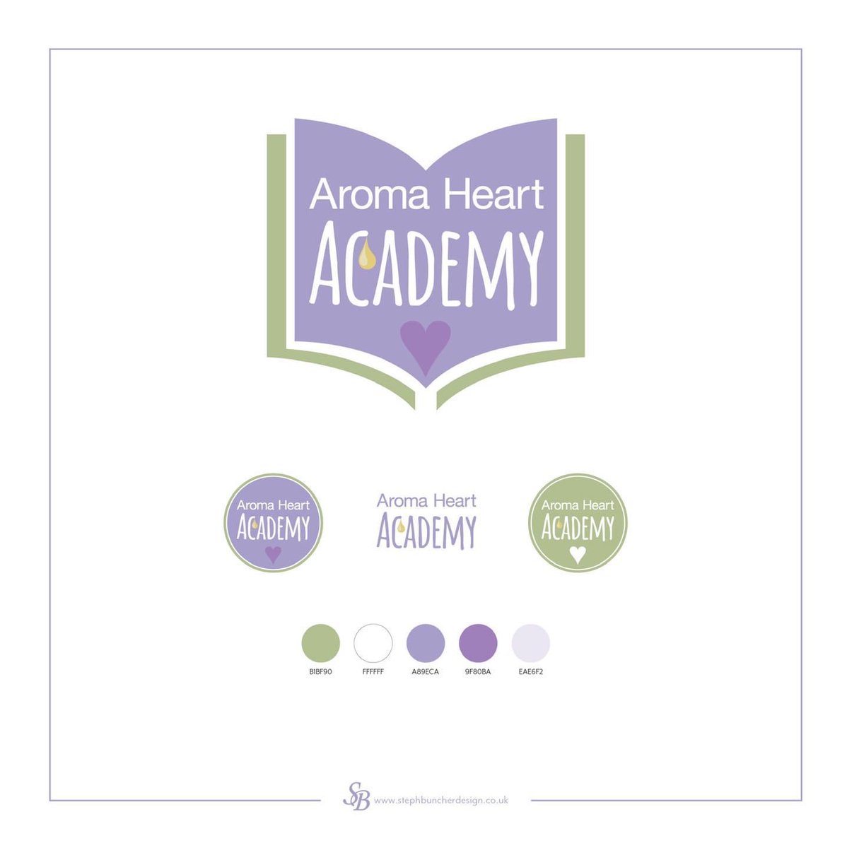 stephbuncher's tweet photo. #throwback to the branding I designed for Aroma Heart Holistics to promote a new strand of their business. The design needed to fit in with the Aroma Heart branding I’d previously designed, and also include an element to bring in the educational side of the business. https://t.co/nVJiBZOAP2