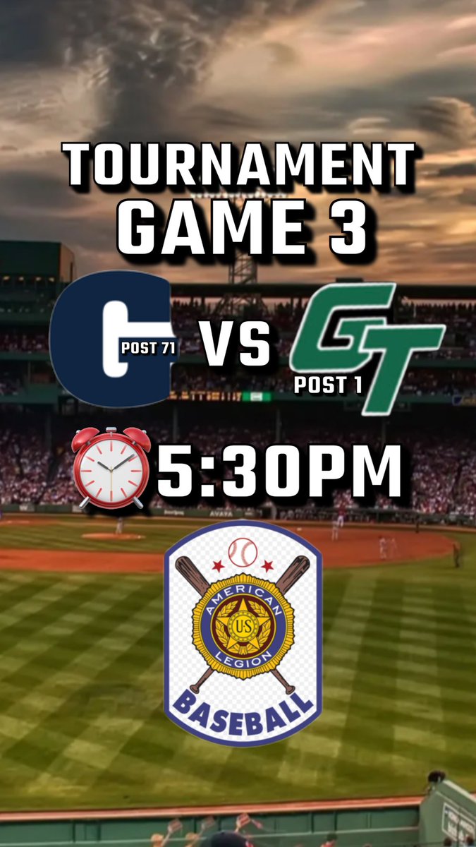 gtpost1's tweet photo. Game 3 of Antigo Tournament!
⏰5:30pm vs Gladstone

Ethan Sitter is toeing the rubber this afternoon🐲🔥 https://t.co/ujx3JkHYMs
