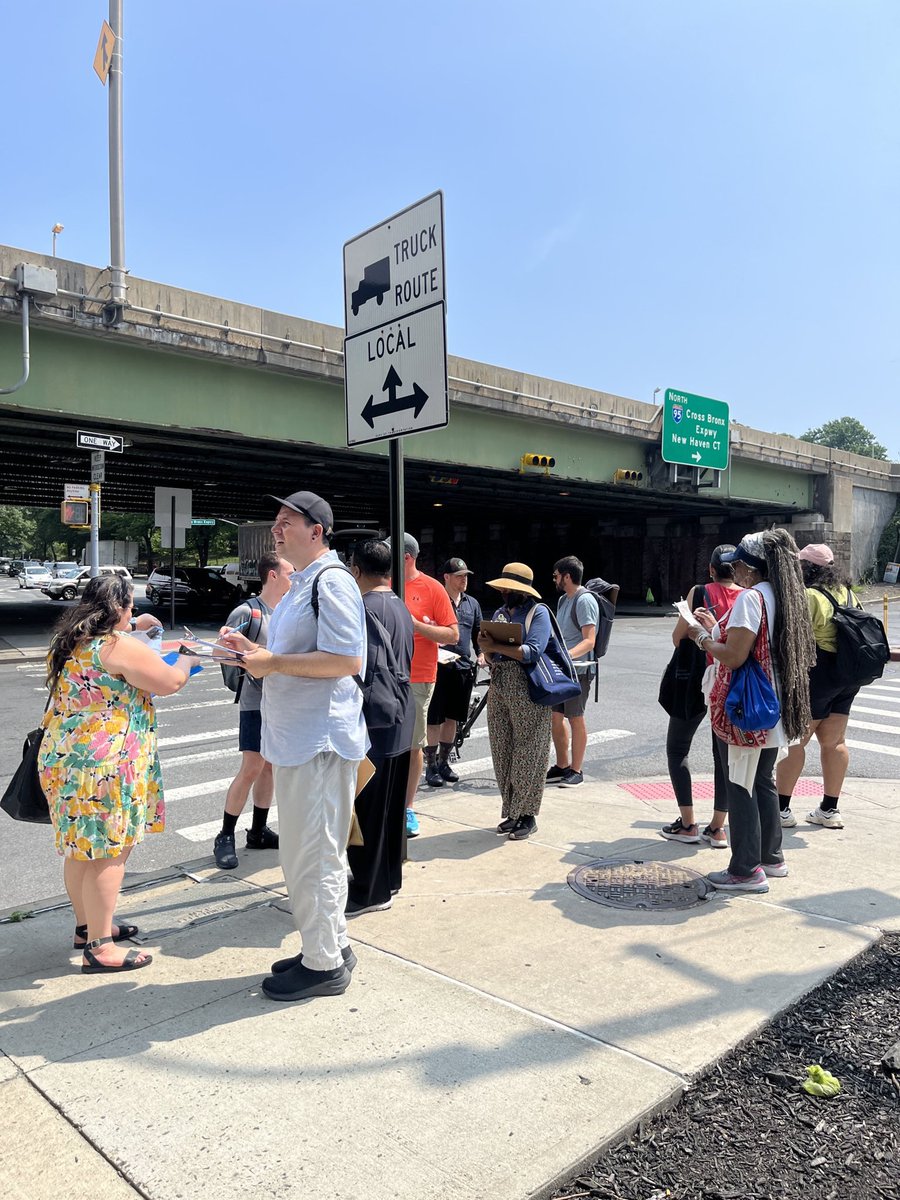RepRitchie's tweet photo. Today, my team joined many community, civic, and government partners for a walkthrough of the Cross Bronx Expressway. As we work together to reimagine the future of the expressway, it’s important for us to be on the ground and gather information about current conditions. https://t.co/vF2qksz56H