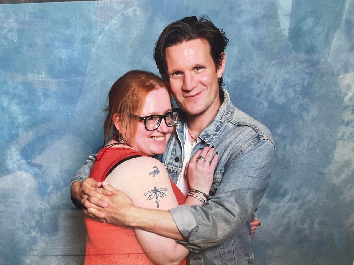 LawAbidingTatie's tweet photo. “Can I have a huggy picture please?”
“Of course you can.” 😍😍
#MattSmith #DaemonTargaryen #HouseoftheDragon #HouseTargareyn #DaddyDaemon #LondonFilmandComicCon2023 #LFCC2023 #ConventionLife #GeekLife https://t.co/6pDeRhlfN2