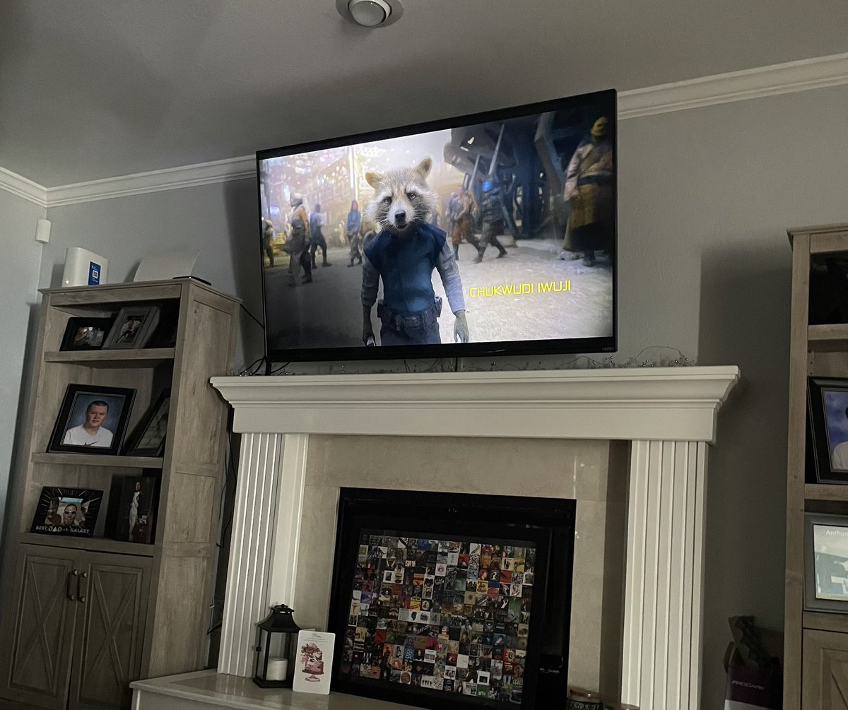 GenHarding's tweet photo. @JamesGunn 3 times in the theater and now first time, (of many), at home! Proud to own all 3. #GotGVol3 https://t.co/u67S3TNCrl