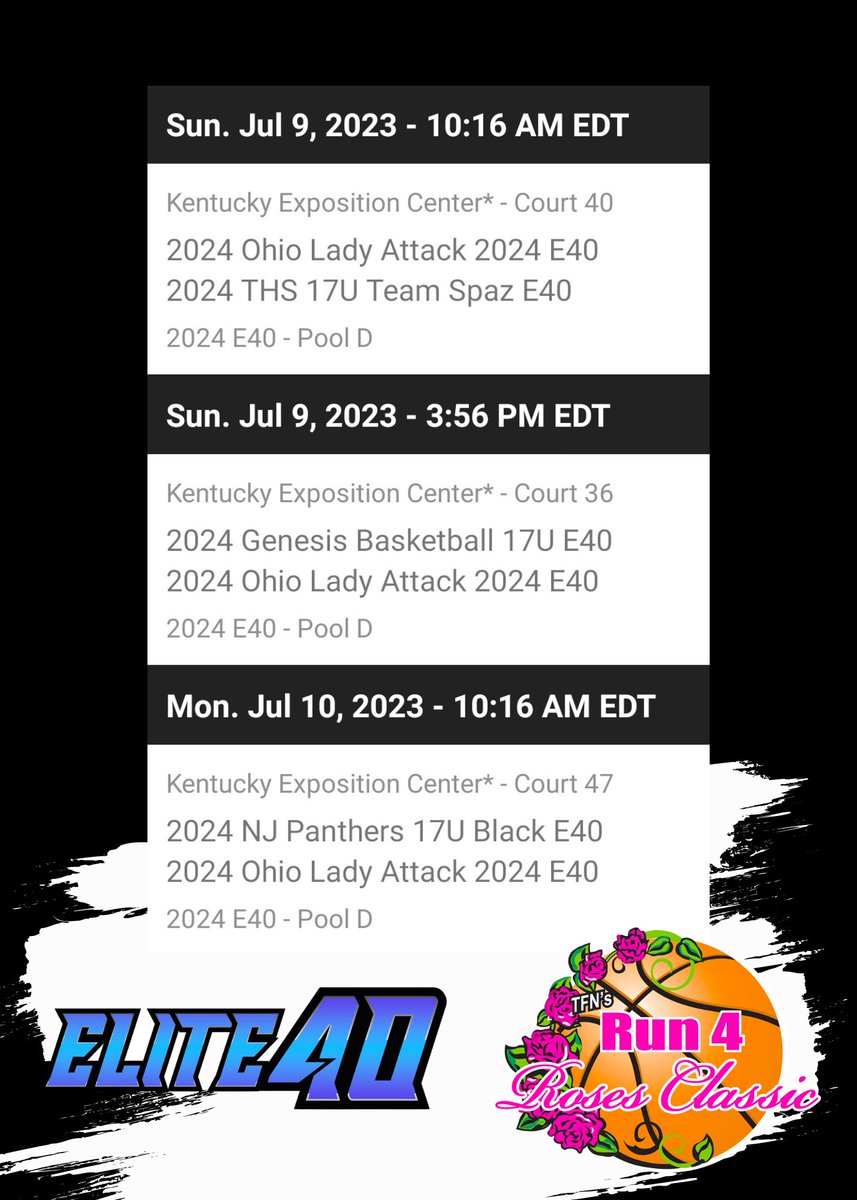 Up Next: <a href="/TFNsRun4Roses/">TFN's Run 4 Roses</a> Championship and <a href="/Elite40League/">Elite 40 League</a>