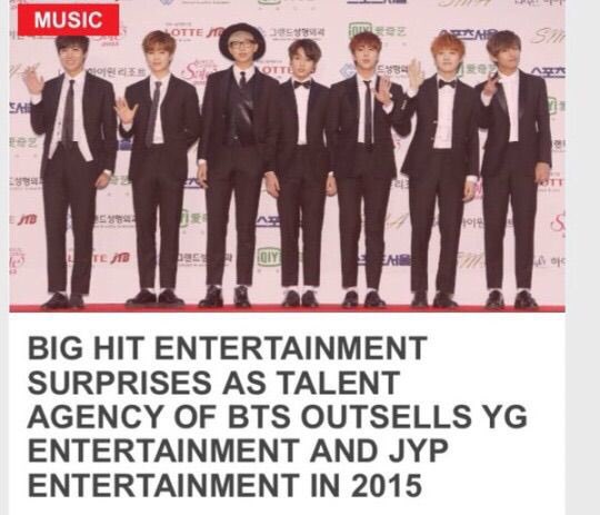 btsloyalist's tweet photo. Imagine ignoring or belittling bts because they were from a small broke company, only for them to outsell you in total yearly album sales as a 2 year old group, they were the 2nd best selling act in Korea in 2015 getting more sales than all the acts under B3 companies combined😭 https://t.co/YglruGKrqH