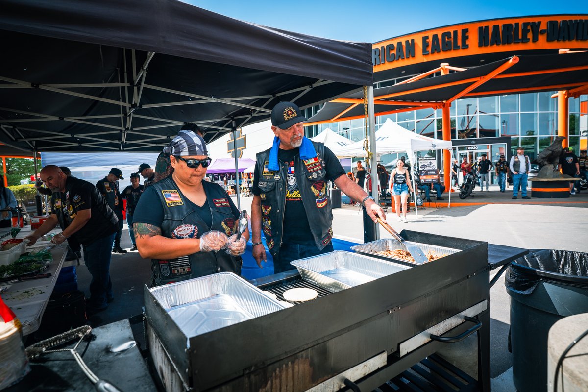 AEHD_KickAss's tweet photo. A huge thank you goes out to L.A.M.A. DALLAS for grilling up those delicious street tacos, Serving that Free Beer, and having a kick-ass time with us today!! 😃 🇺🇸 🦅 #harley #aeharley #harleydavidson #bike #bikelife #bikeweek #hd #webuildriders #motorcycle #motorcycles https://t.co/BMdmxKr2WF