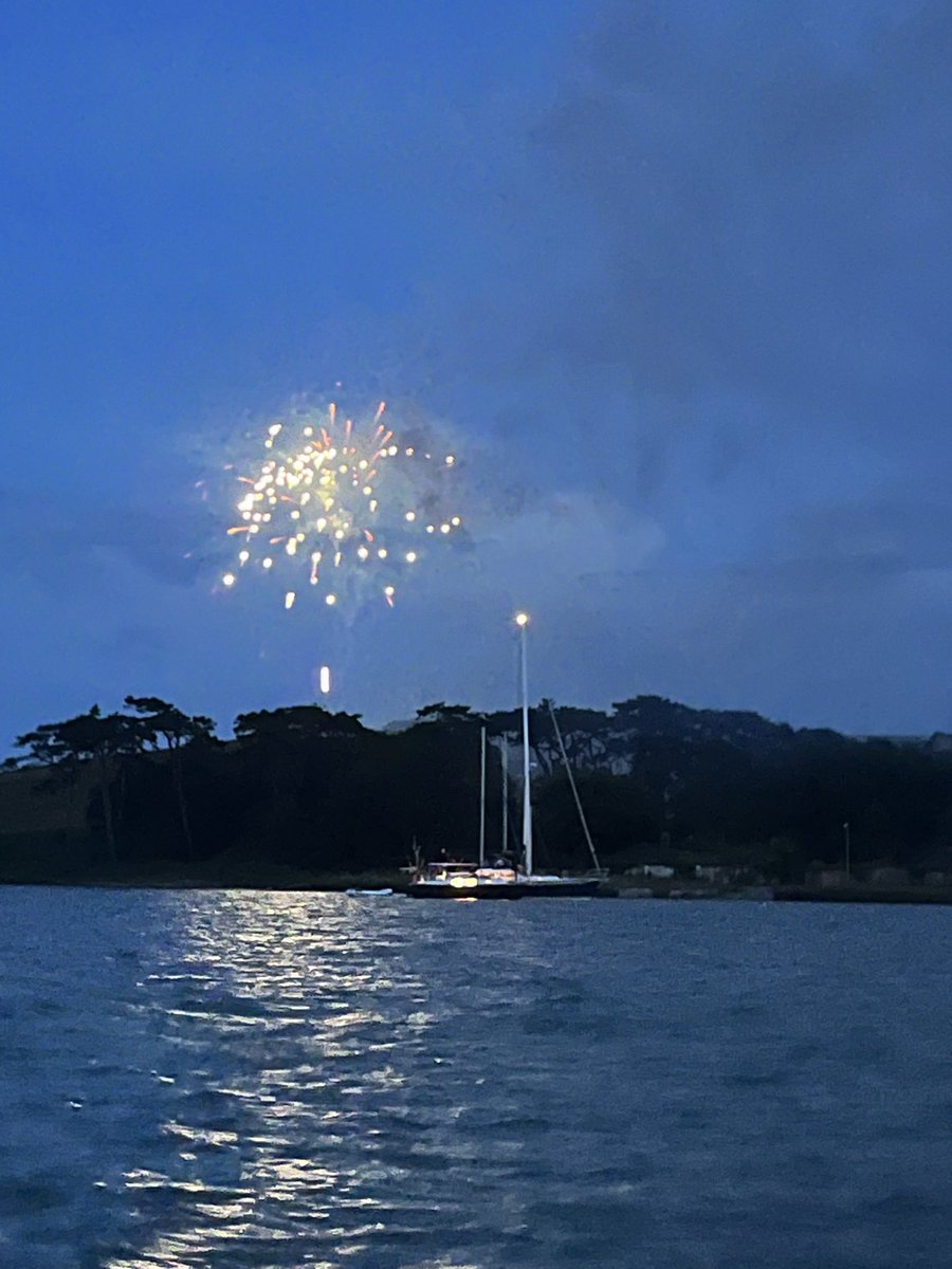 Fireworks on Spike island tonight