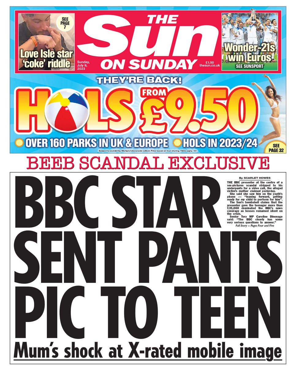 All the parents of the young person concerned wanted was for the payments of money to stop. They would not have gone to the @TheSun if the BBC had investigated properly immediately instead of sitting on the complaint hoping it would all just go away.