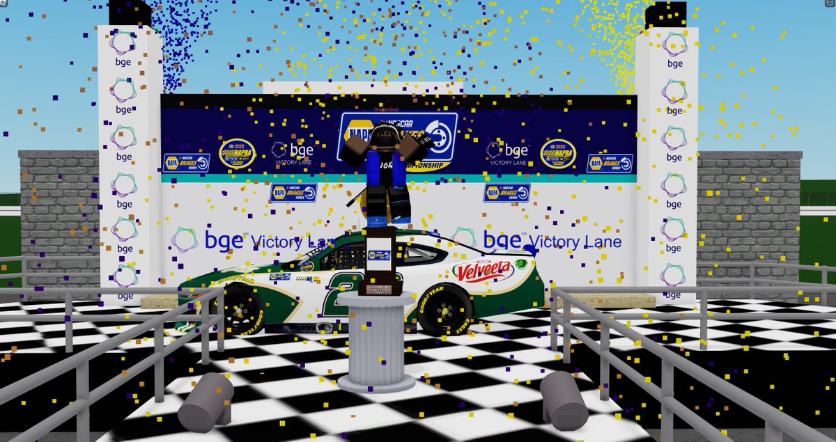 OfficialNAPRA's tweet photo. We got a winner! It was the No. 1 of Nick winning the race, but then it was the No. 26 of DragonSoul winning the Napa Brakes Series Championship for Season 4! https://t.co/zVzxQQw5os