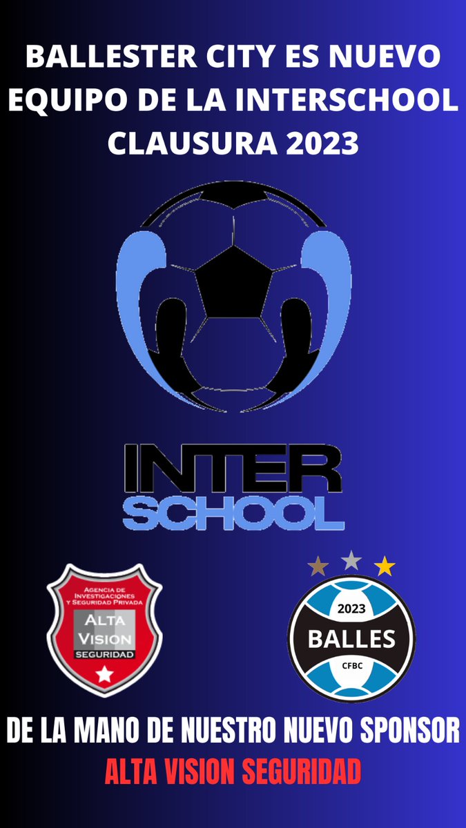 SOMOS NUEVO EQUIPO DEL INTERSCHOOL 2023
