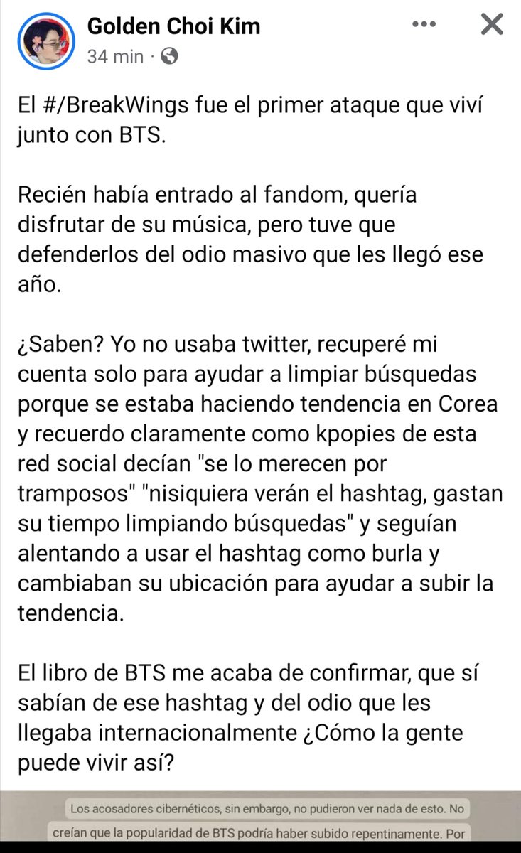 AcapulcoBts's tweet photo. Claro que los chicos se enteran de las cosas.

Todo ese odio injustificado y malos tratos fueron muy oscuros. Ellos no merecen la sh1t que alguien no sabe control por su propio ego.

Crd. Golden Choi Kim https://t.co/re9ZQgckzV