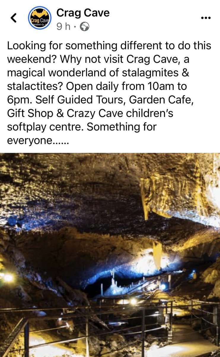 Enjoy a great day out ⁦<a href="/CragCave/">Crag Cave</a>⁩