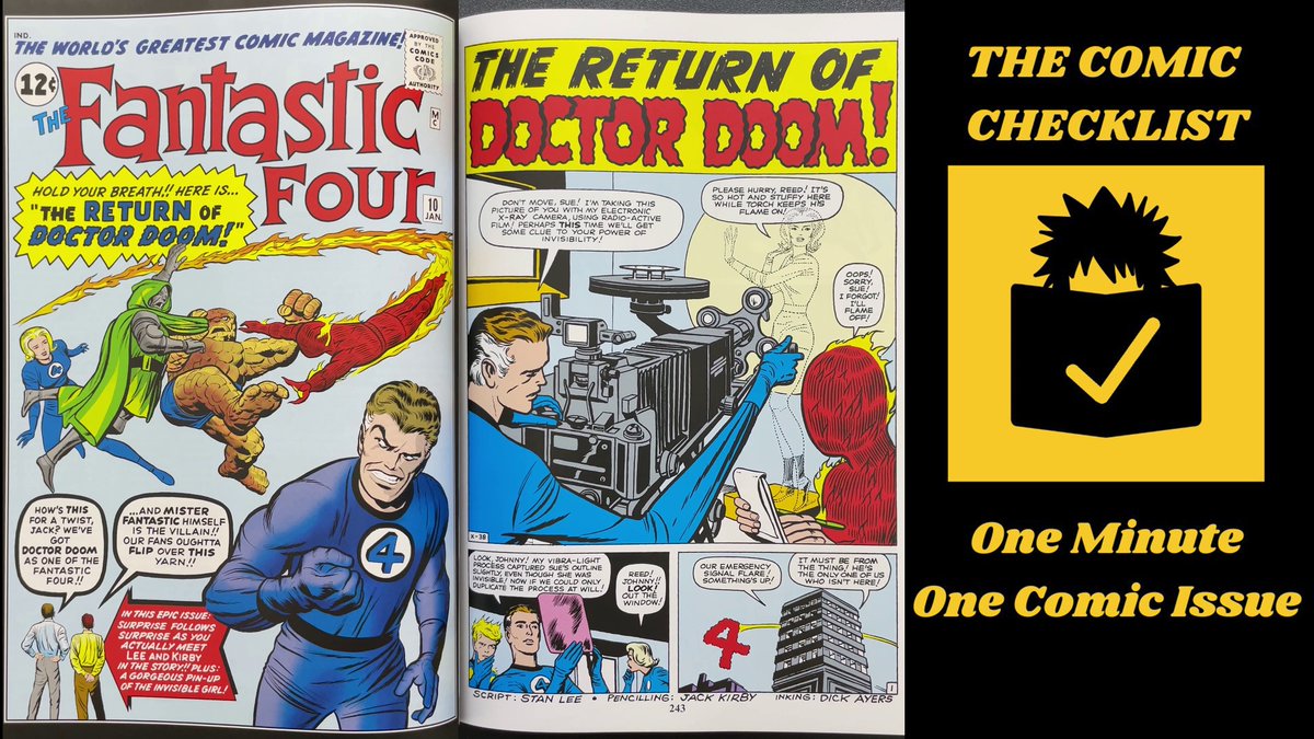 TheComicCL's tweet photo. The Fantastic Four #10 - Jan. 1963

The Return of Doctor Doom!

https://t.co/JArazh5IFx

#thefantasticfour #f4 #marvel #comics #comicbooks #thecomicchecklist #marvelcomics #shorts https://t.co/vbN9b7iWzw