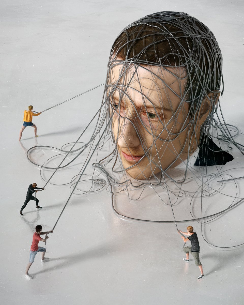 beeple's tweet photo. PULLING ZUCK'S THREADS https://t.co/Bc5sI4LyKN