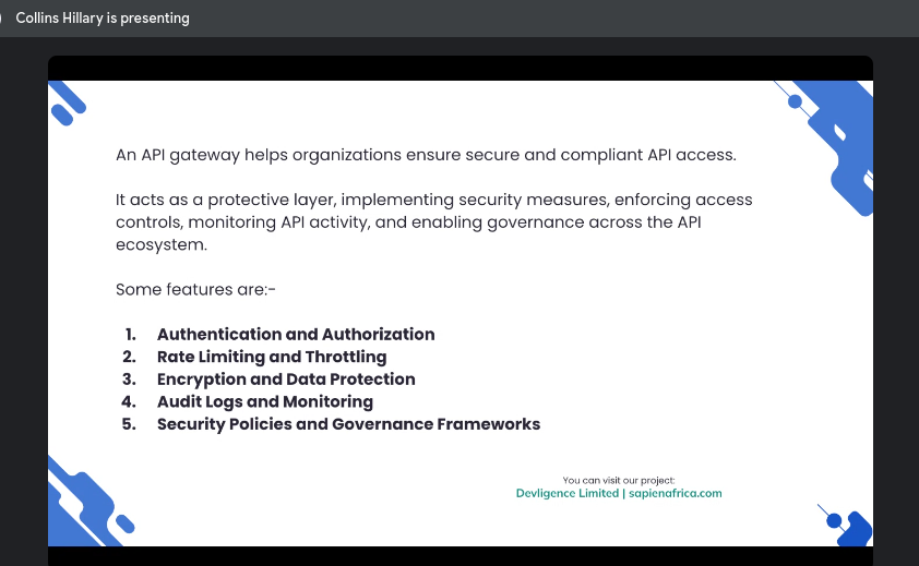 SpaceYaTech's tweet image. #SYTTechTalks happening with CEO @HillaryCollns  explaining more on API Gateways, backend devs, DevOps we got you