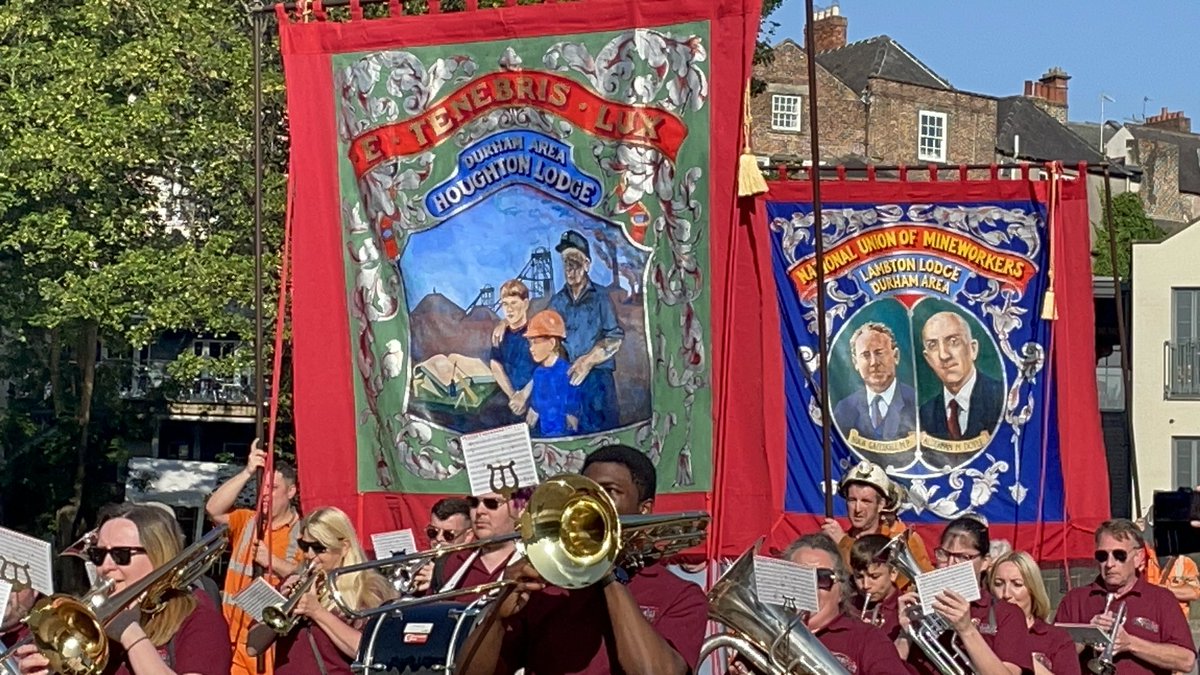 Come and join our 8.8 thousand members in the main Houghton Heritage Society Facebook Group where we have just uploaded an album of photographs from today’s Durham Miners’ Gala.
#DurhamMinersGala #BigMeeting