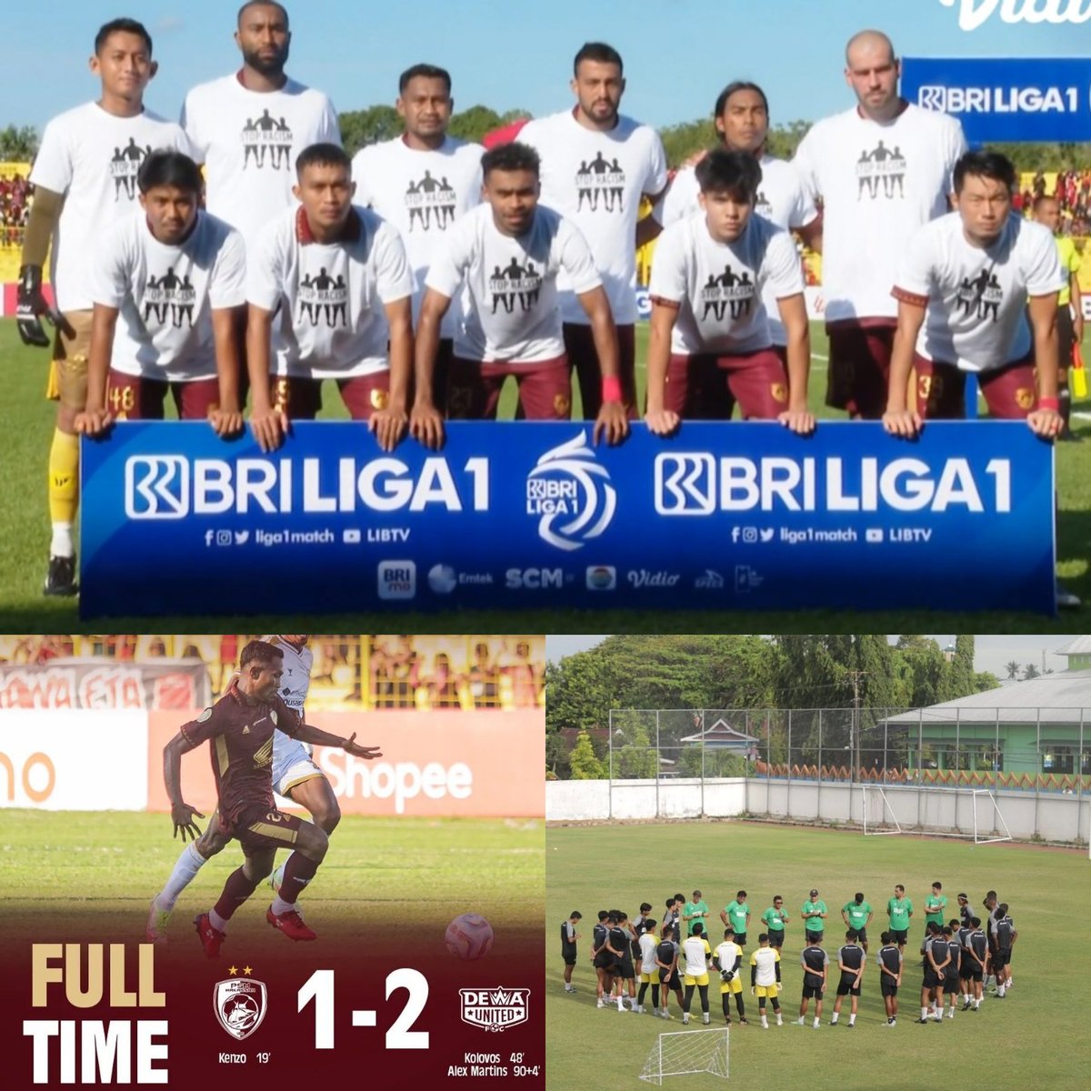 Bernard68456108's tweet photo. We lose together, we win together! We had several chances to score more goals but we couldn't. Unfortunately our team lost for the first time in history for League 1 in Parepare. Congratulations to Dewa.Thanks to our supporters who supported us in the stadium #Ewako #PSMMakassar https://t.co/0iL9gTLV2T