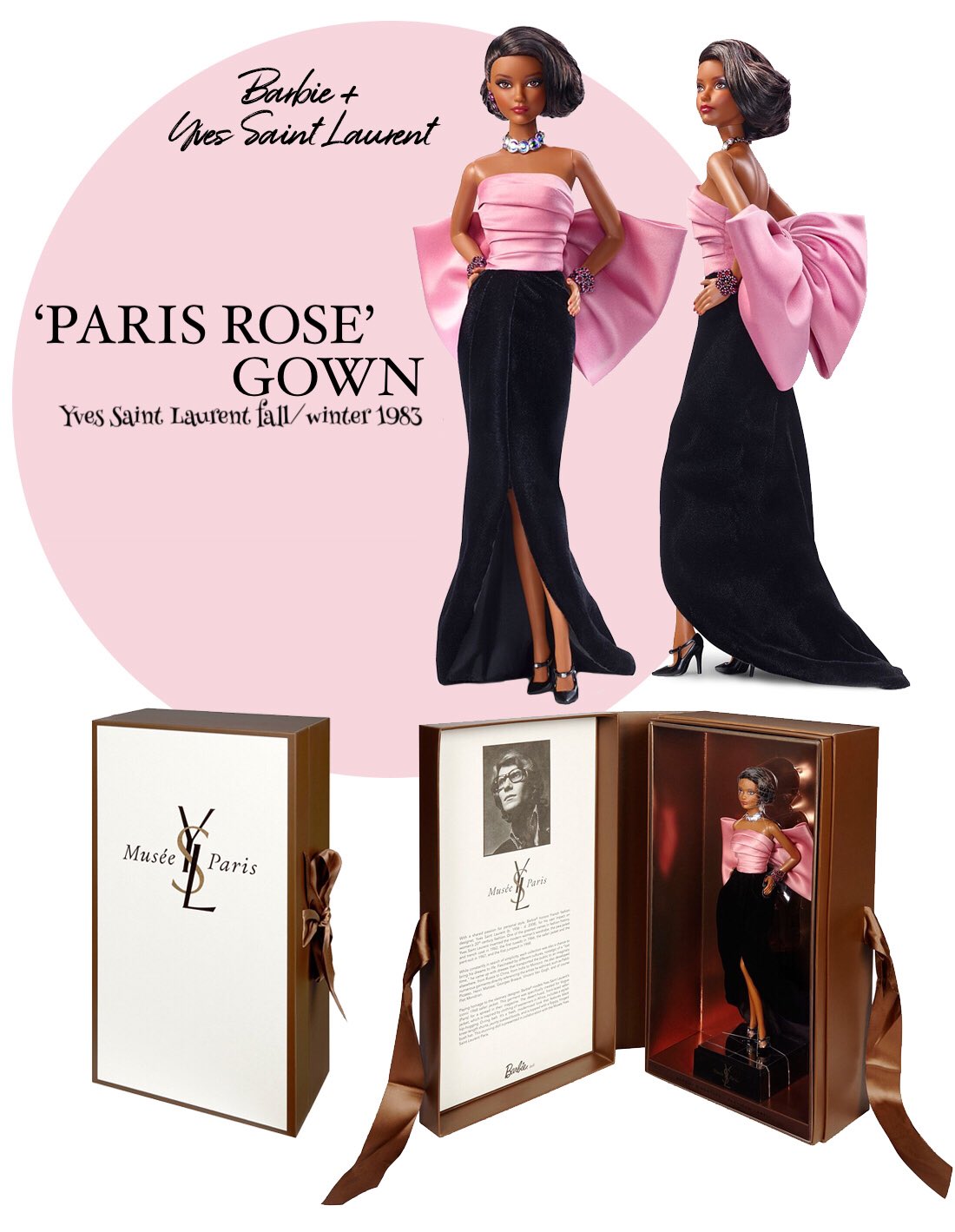 on Twitter: "the ysl barbie by mattel inspired by yves saint laurent’s ...