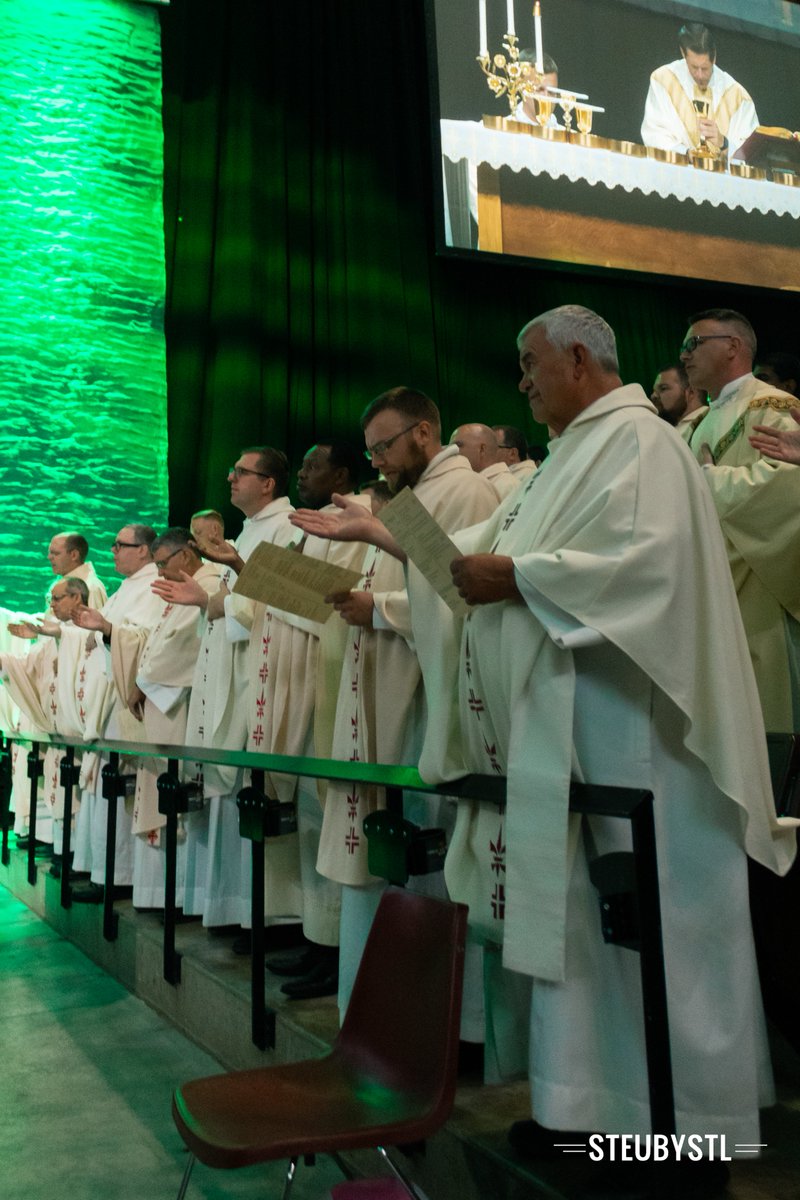 We are grateful to be joined by more than 70 priests this weekend. That's a lot of concelebrants! #steubystl #catholicstl