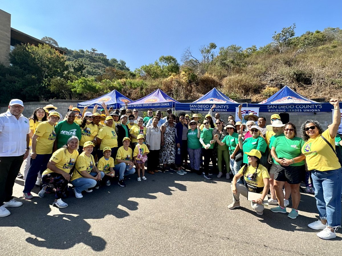 BarbaraLee_CA's tweet image. It’s never been more important to unite behind our brothers and sisters in labor and pro-union candidates!

That’s why, today, I rallied with the San Diego trades and my friend @DrWeber4CA to support @sandiegodems-endorsed supervisorial candidate @MDblGoodTrouble.