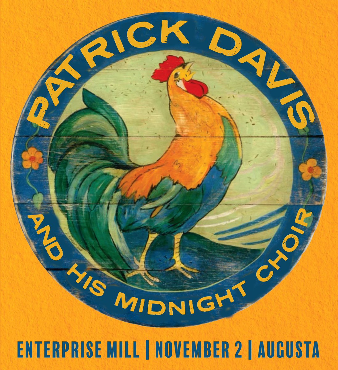 NOV. 2ND ~ AUGUSTA, GA … Bringin’ the whole Midnight Choir down to Augusta for a lil’ fun… VIP & GA tix on my site!! #patrickdavis #patrickdavisandhismidnightchoir #augusta #georgia #getyourtickets PatrickDavisMusic.com