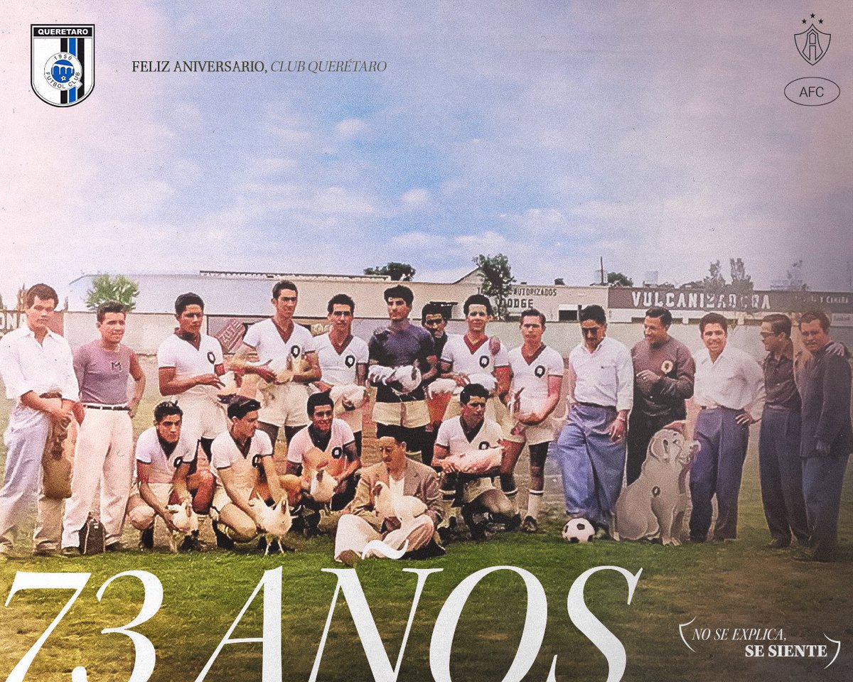 Muchas felicidades por su 73 aniversario, <a href="/Club_Queretaro/">Gallos Blancos 🐓</a> 🐓

#NoSeExplicaSeSiente ❤️🖤