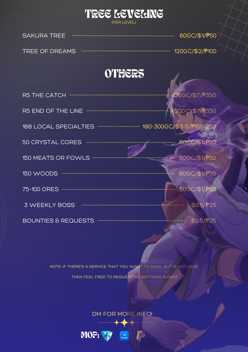 Lucius_Askeladd's tweet photo. (UP TO 25% OFF) 

Hiii it's me Askee! Feeling tired or don't have time to play? Then allow me to be your genshin pilot! Will do my best to take care of your acc! So if you're interested or have any inquiries don't hesitate to DM me! Thankyou! <33

{#genshintwt #Genshinlmpact} https://t.co/ZbqsYLSffj
