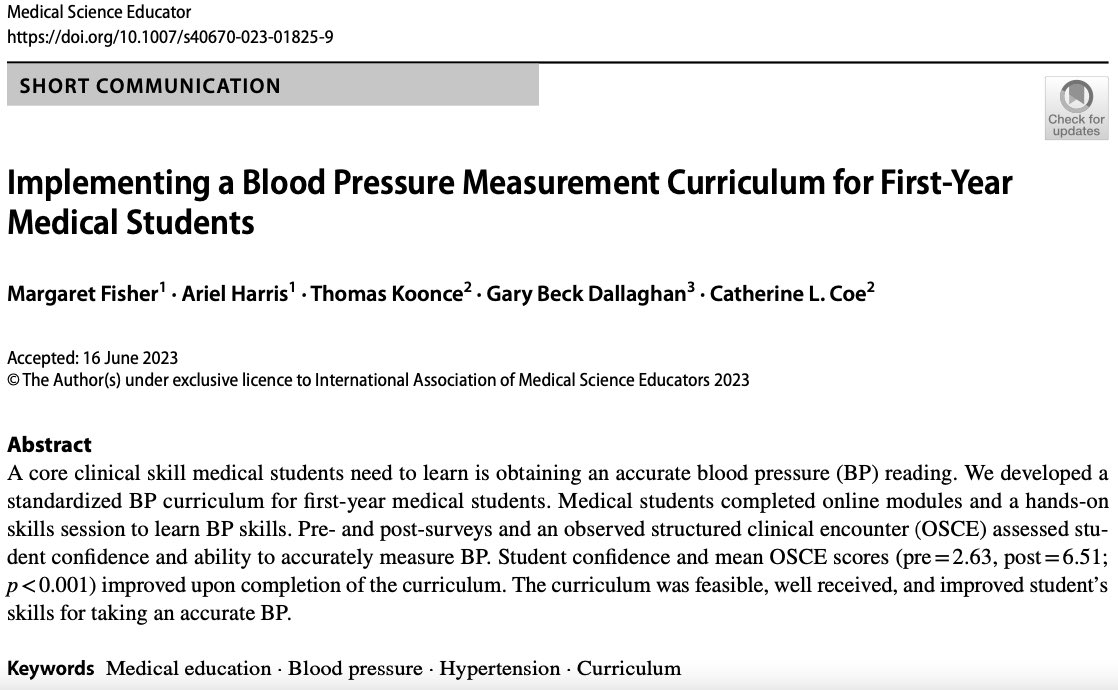 How exciting to see our #MedEd project come to fruition! Thanks to Drs. Coe, Koonce, and @GLBDallaghan <a href="/UNC_SOM/">UNC School of Medicine</a> for letting Ariel and I help show off this initiative!