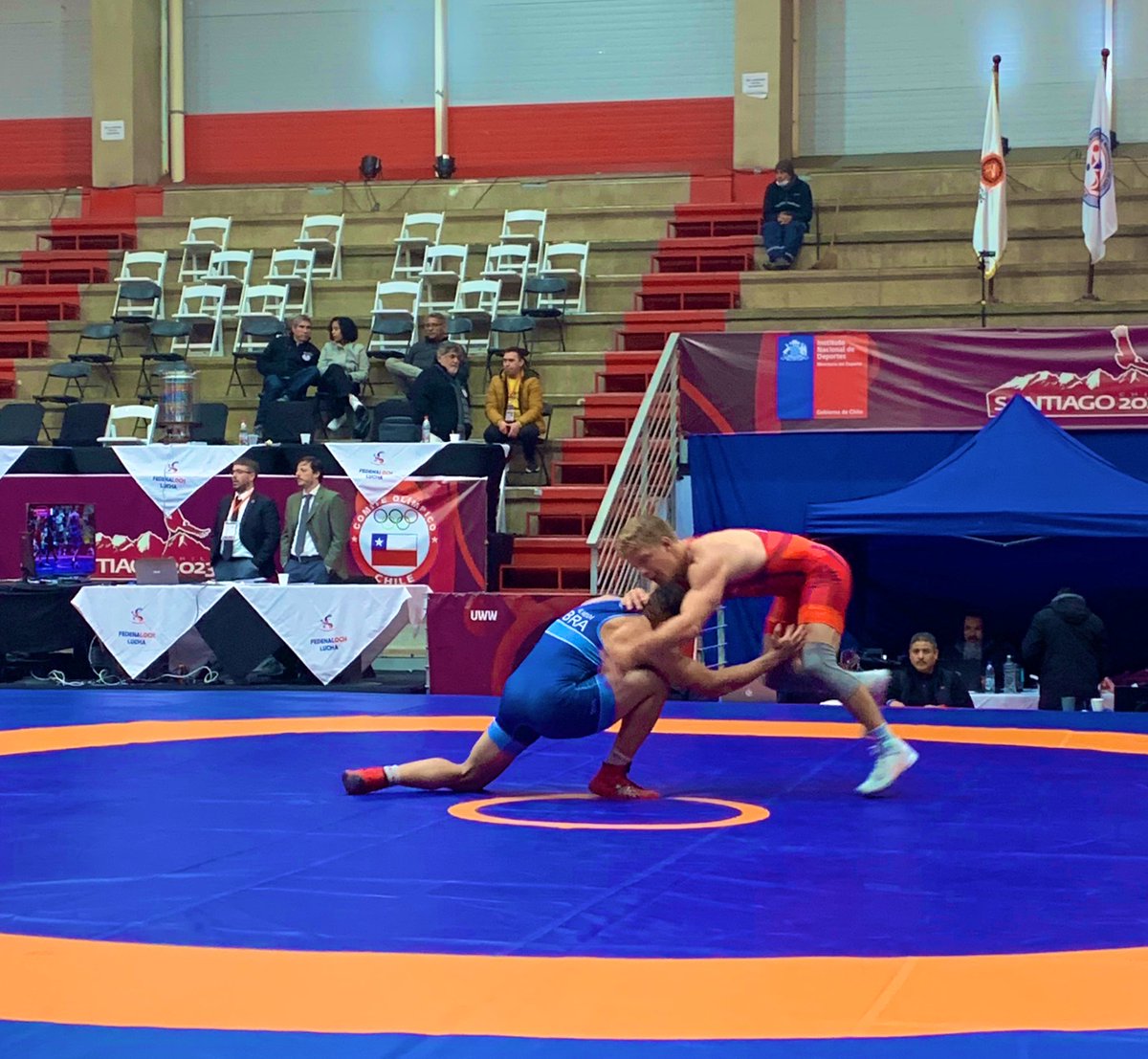 <a href="/BergeBennett/">Bennett Berge</a> wins 10-0 over Brazil 🇧🇷 in the semi-finals of the 2023 Pan-American Championships!

On to the finals! 💪🏼

#GetJacked
#PanAms2023