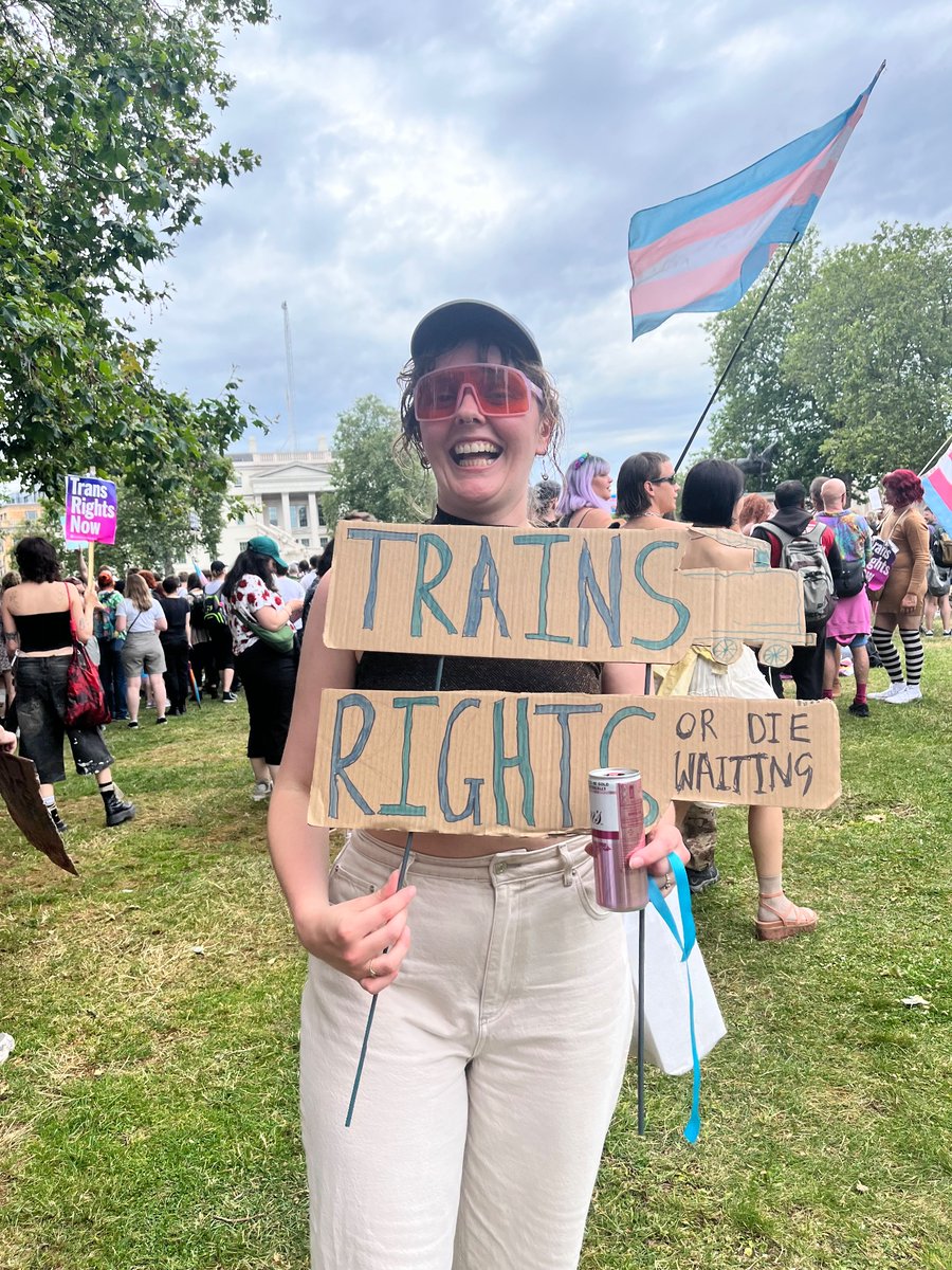 Gorgeous day at Trans Pride
#TransPrideLondon #TransJoy